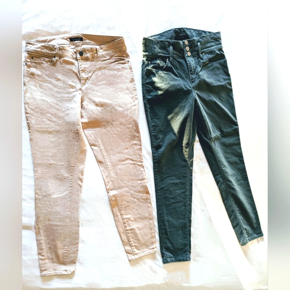 2 Pairs of Ann Taylor Skinny Pants Size 6